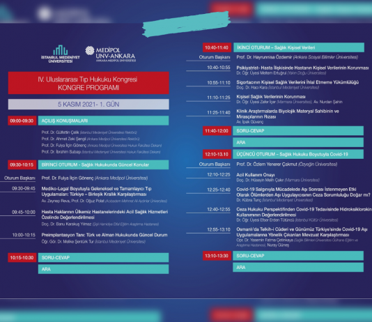 4. Uluslararası Tıp Hukuku Kongresi