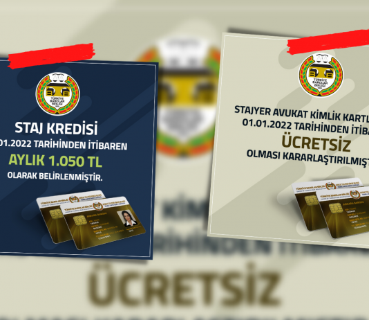 TBB’den 2022’de Stajyer Avukatlara İki Düzenleme