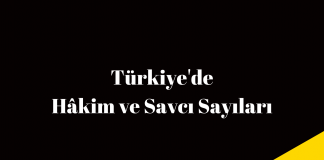 Hâkim ve Savcı Sayıları 2022