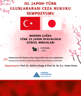 Japon – Türk Uluslararası Ceza Hukuku Sempozyumu