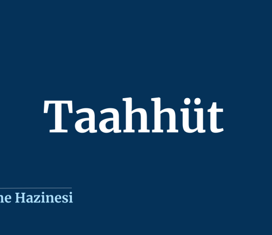 Taahhüt nedir?